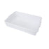 Rectangular Hardware Tool Box Large Capacity Storage Organizer for Garage Use - White