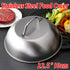Stainless Steel Food Cover Dome Lid For Teppanyaki Grill Steak Cooking Kitchen