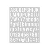 10pcs Letter Stickers Colorful DIY Scrapbooking Water Bottle Greeting Cards - White