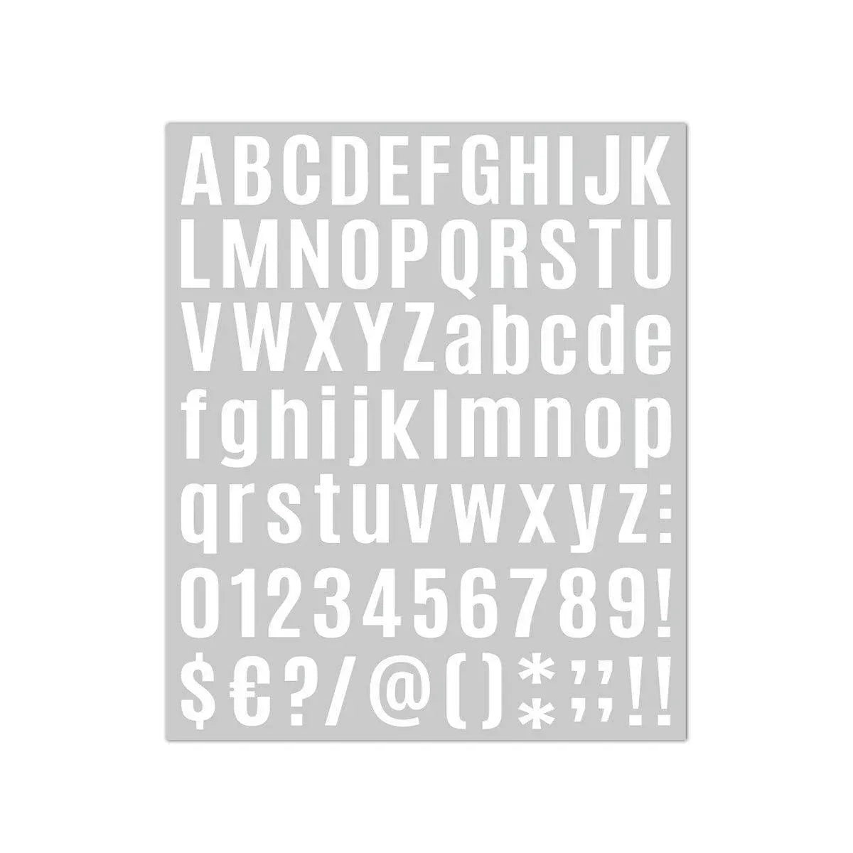 10pcs Letter Stickers Colorful DIY Scrapbooking Water Bottle Greeting Cards - White