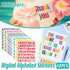 10pcs Letter Stickers Colorful DIY Scrapbooking Water Bottle Greeting Cards - White
