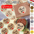 UP TO 80PCS Stickers Labels Thank You Stickers Gift Wrapping Craft Scrapbook DIY - 12*5PCS Style 4