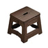 Portable Outdoor Plastic Folding Stool Lightweight Foldable For Camping Picnic - Brown