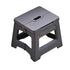 Portable Outdoor Plastic Folding Stool Lightweight Foldable For Camping Picnic - Grey Blue