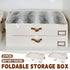 Under Bed Storage Bag 2PCS Foldable Wardrobe Clothes Quilt Organiser 80x45x15cm
