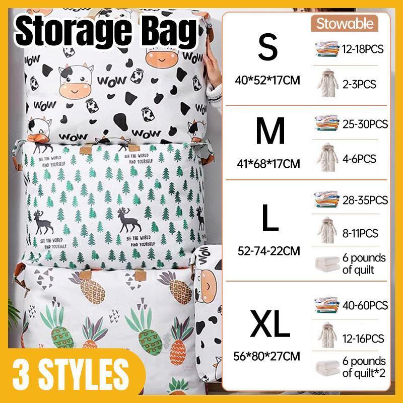 Multipurpose Quilt Storage Bags Waterproof Coated Fabric 4 Sizes Available - Cow 68*17*41cm