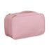 Double Lingerie Storage Bag Travel Organizer Clothes Storage Case for Underwear - Pink