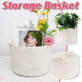Twist Handle Round Storage Basket Durable Storage Bag Organiser Laundry Holder