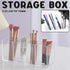 Transparent Acrylic Storage Box with Four Compartments Organiser for Home Office