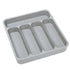 Expandable Cutlery Drawer Organizer Adjustable 6 Slot Kitchen Utensil Tray - Grey