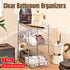 3 Layer Transparent Storage Rack Multi Functional Organizer Shelf Clear for Home