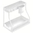 Under Sink Storage Rack Double Layer Organizer Shelf Kitchen Bathroom Cabinet - White