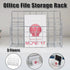 Three Layer Iron Office Document Organizer Rack Magazine Storage Shelf Bookshelf