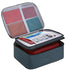 Large Capacity Document Ticket Storage Bag Certificate File Organize 3 Layers - Navy 3 Layers-U034