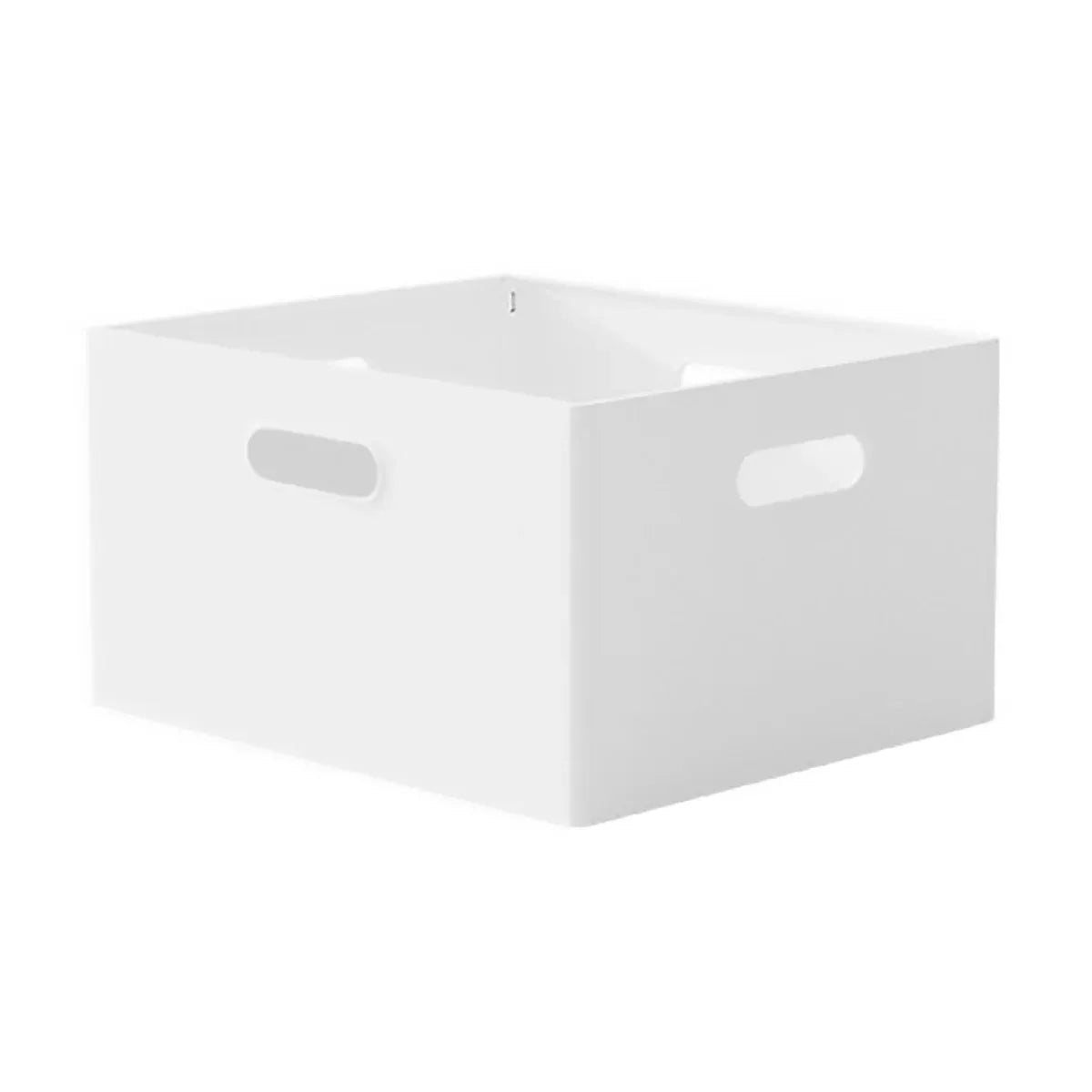 Portable Storage Box White M/L Without Lid for Home Use - L