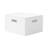 Portable Storage Box White M/L with Lid - L