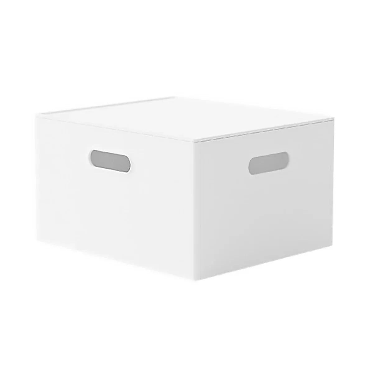 Portable Storage Box White M/L with Lid - L