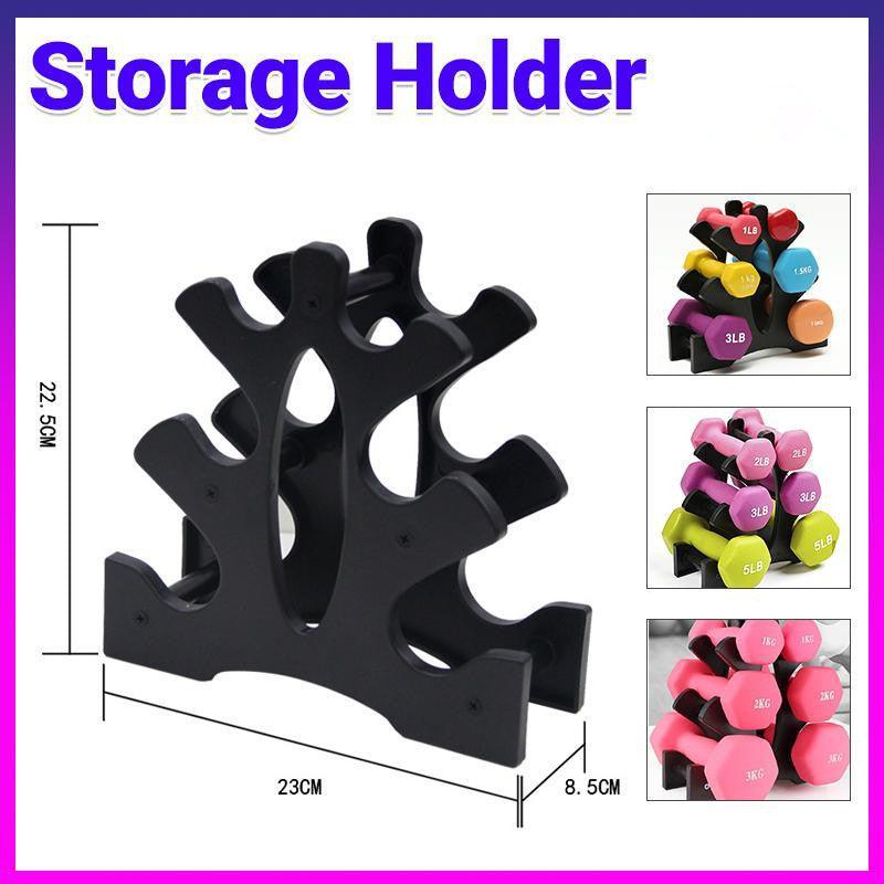 Dumbbell Storage Holder Gym Hand Weight Stand 3-Tier Tree Rack Weights Organizer