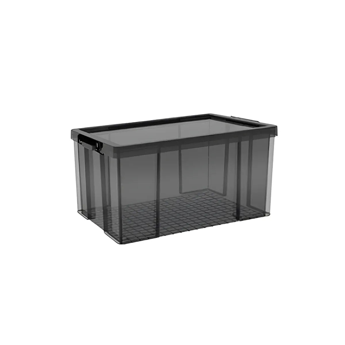Plastic Storage Box 25L 50L Stackable Clear Front Clothes Organiser With Lid - 43x29x24.5cm