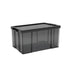 Plastic Storage Box 25L 50L Stackable Clear Front Clothes Organiser With Lid - 51.5x37.5x31.5cm
