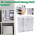 36 Compartment Storage Rack Desktop Organiser CD Stamp Ink Pad 33 x 8.4 x 33cm