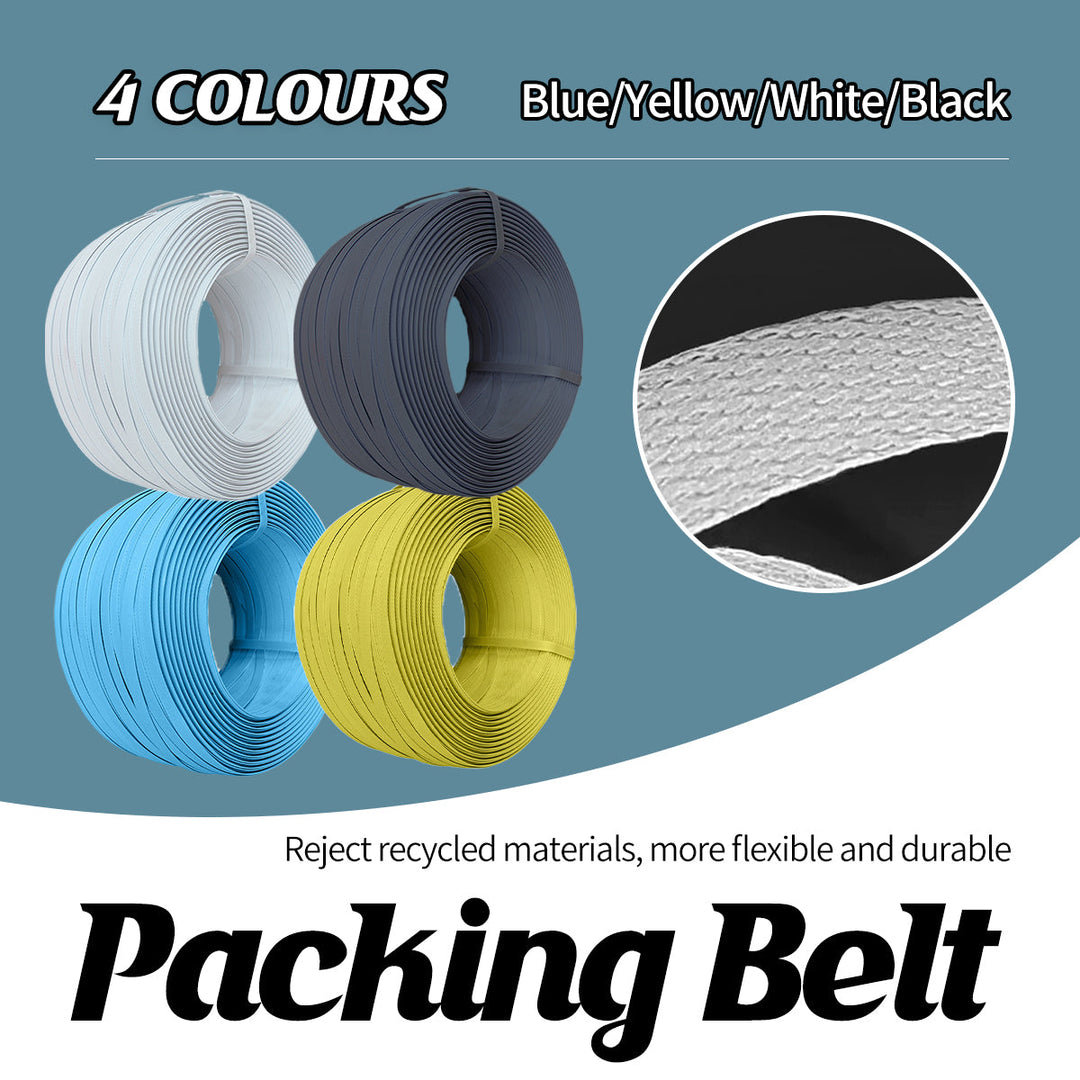 Packing Strap Roll 15MM Heavy Duty Binding Band Plastic Strapping for Packaging - Blue