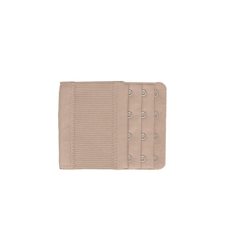 Clip On Bra Extender Extension 4 Hooks Ladies Plus Size Maternity Strap - Beige