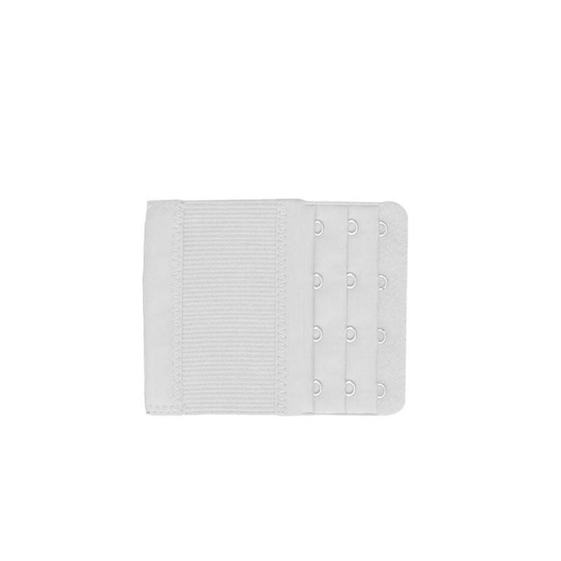 Clip On Bra Extender Extension 4 Hooks Ladies Plus Size Maternity Strap - White