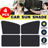 Car Sun Shade with Built-in Metal Attachment for Side Window UV Protection