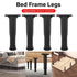 4pcs Adjustable Bed Frame Feet Ribbed Furniture Support Legs Sturdy Foundation