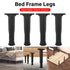 4pcs Adjustable Bed Frame Feet Ribbed Furniture Support Legs Sturdy Foundation