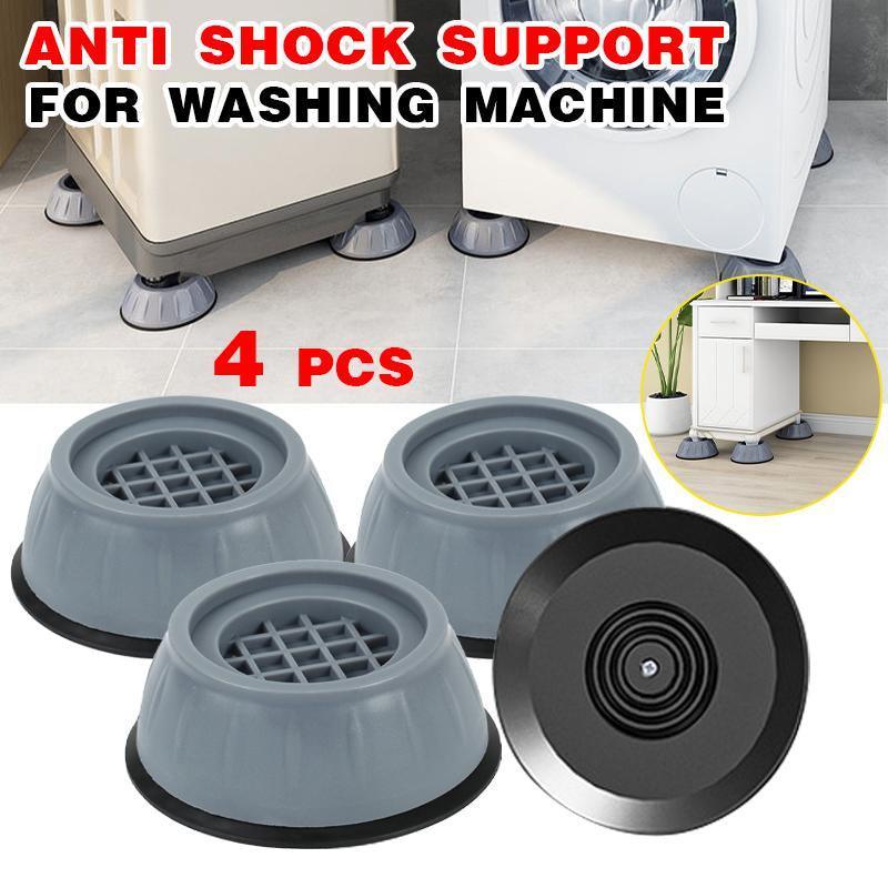 4x Washing Machine Support Pads Anti Vibration Leg Stopper Foot Pad Feet Pads - Small