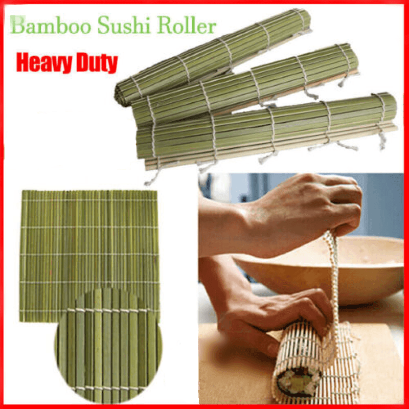 Heavy Duty Bamboo Sushi Mat Rice Roller Roll Maker Tool Diy Kit Mold Kitchen Au