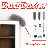 9pcs Dusters for Cleaning High Ceiling Fan Microfiber Duster with Extension