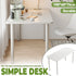 Compact Computer Desk White Study Table Home Office Workstation 100x60cm