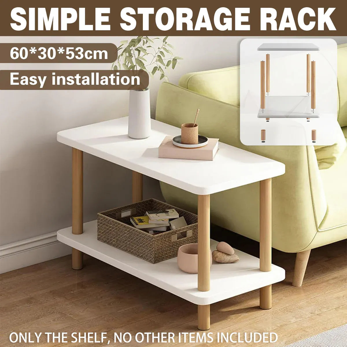 Sofa Coffee Table Household Storage Rack Living Room Furniture Shelf Organizer