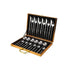 24PCS Stainless Steel Cutlery Set Knife Fork Spoon Set Durable Flatware Dining - Silver gift box set