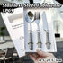 3PCS Stainless Steel Ceramic Handle Cutlery Set for Dining Kitchen Hotel Gift