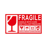 Fragile Warning Self Adhesive Sticker For Express Shipping Courier Alert Use - 9×5cm