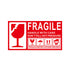 Fragile Warning Self Adhesive Sticker For Express Shipping Courier Alert Use - 9×5cm