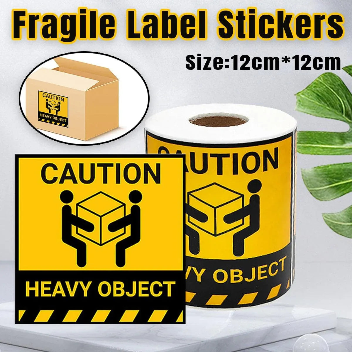 Heavy Duty Warning Label Stickers Handle With Care 300PCS 4.7inch Packaging