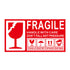 Fragile Warning Self Adhesive Sticker For Express Shipping Courier Alert Use - 15×9cm