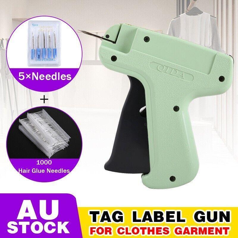 Clothes Garment Price Label Tagging Tags Gun Machine+1000 Glue Needles+5 Needles