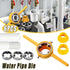 6Pcs Set Plumbing Water Pipe Die Plastic Maker Screw Die Pipe Thread Hand Tool