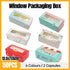 50PCS Set of 2 Premium Cake Packaging Boxes Clear Window Food Grade Cardboard - England-50pcs