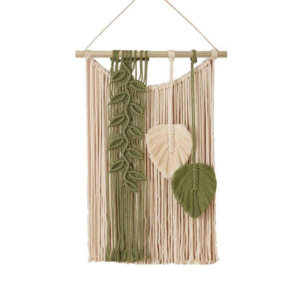 Home Decor Tapestry Woven Wall Hanging for Living Room Bedroom Wall Decoration - Green