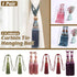 1pair Curtain Tiebacks Hanging Balls Tassel Rope Decorative Curtain Holders - Mauve Pink