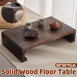 Solid Wood Low Table Balcony Window Sill Coffee Sturdy For Outdoor Indoor Use
