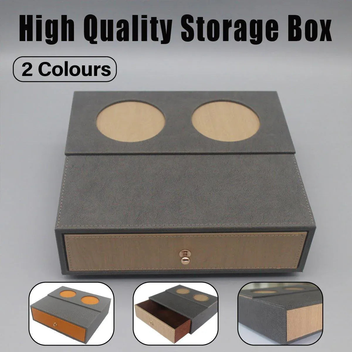 Single Layer Hotel Toiletries Dispenser Box Bathroom Amenities Storage Container - Brown