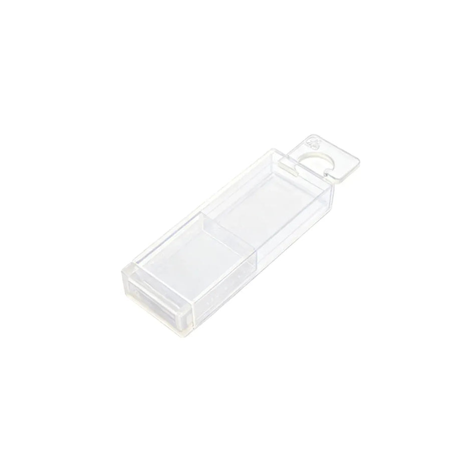 20PCS Mini Transparent Storage Box Telescopic Multi Purpose Clear Home Office - 5.8x5.8x2cm